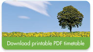 Download printable PDF Timetable